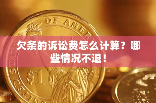 北京欠条的诉讼费怎么计算？哪些情况不退！