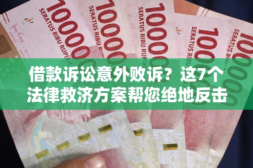 北京借款诉讼意外败诉？这7个法律救济方案帮您绝地反击！