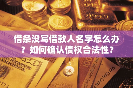 北京借条没写借款人名字怎么办？如何确认债权合法性？