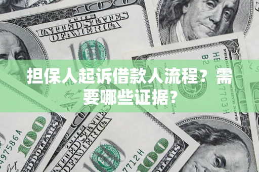 北京担保人起诉借款人流程?需要哪些证据? 北京担保人起诉借款人流程?需要哪些证据?