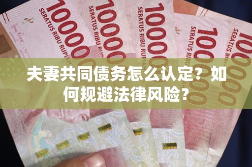 北京夫妻共同债务怎么认定？如何规避法律风险？