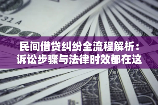 北京民间借贷纠纷全流程解析：诉讼步骤与法律时效都在这儿了
