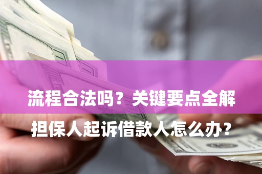 北京

担保人起诉借款人怎么办？流程合法吗？关键要点全解析